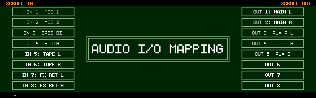 Audio I/O Mapping