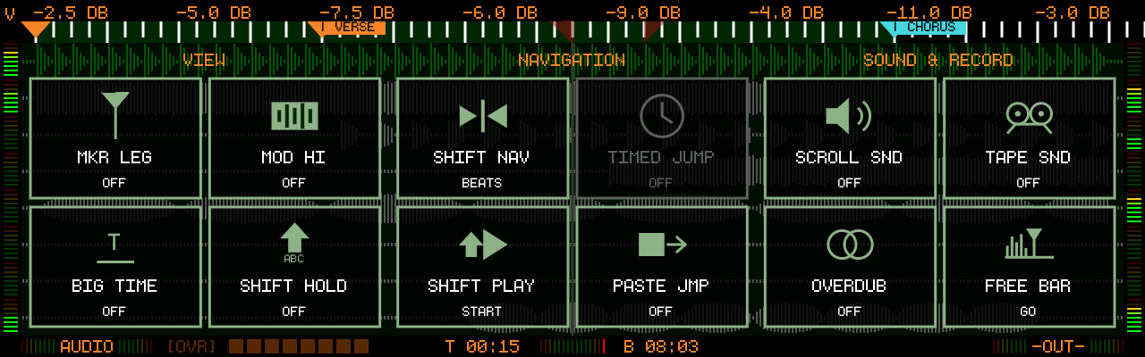 Quick Settings overlay on the Audio Overview