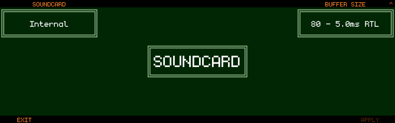 Soundcard Settings